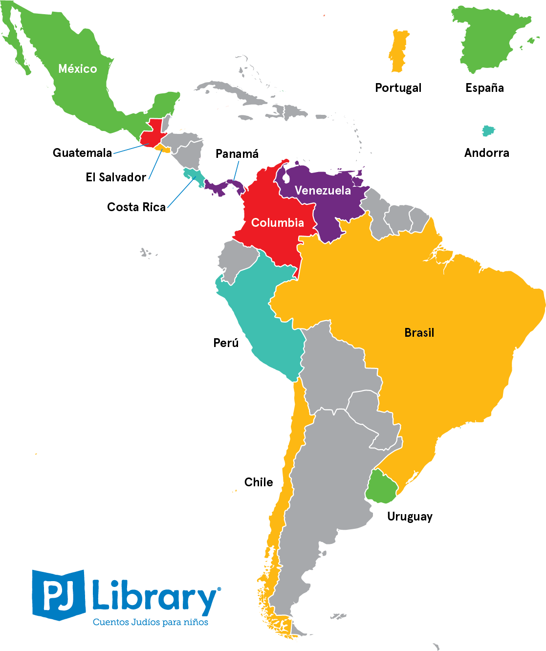 A map of South America